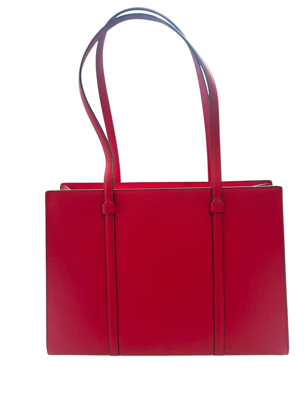Kate Spade Kenzie Limited Edition Tote Bag Cherry Red Purse Designer Preppy - Picture 2 of 9